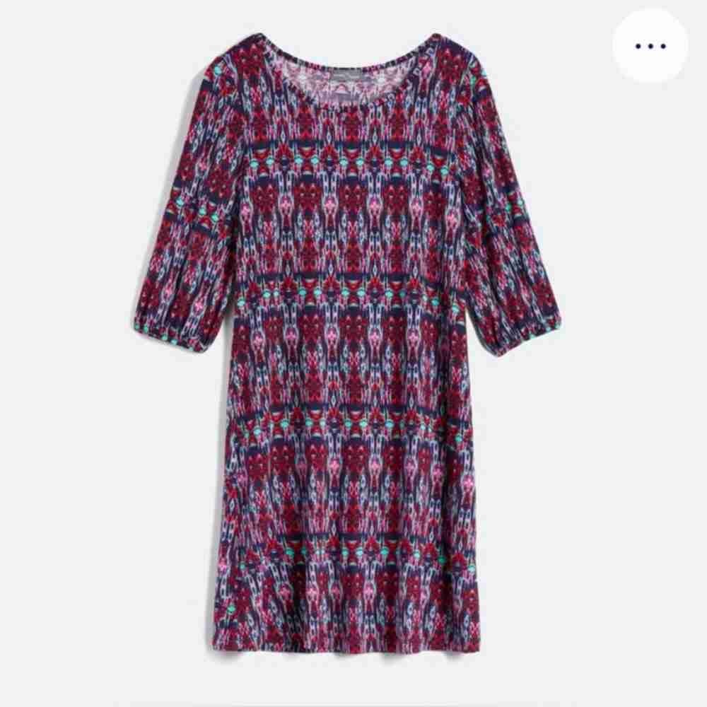 Elegant Multicolor Patterned Dress